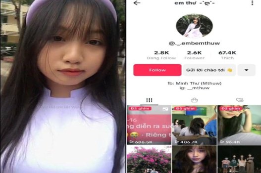 Nữ sinh Thư gây sốt TikTok với clip táo bạo