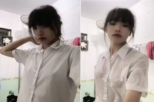 Phê vãi cả chồng với phim 18+ nữ sinh tắm