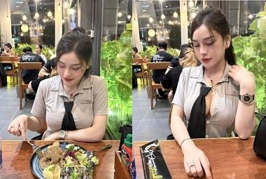 Bóp chặt đôi gò bồng đầy đặn của em